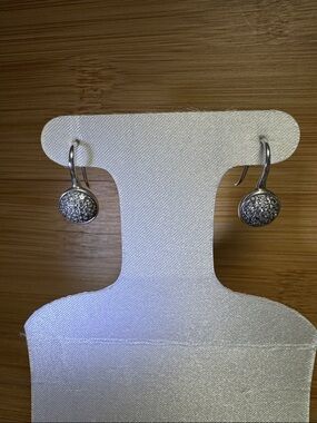 Pandora Pavé Drop Earrings - Sparkling